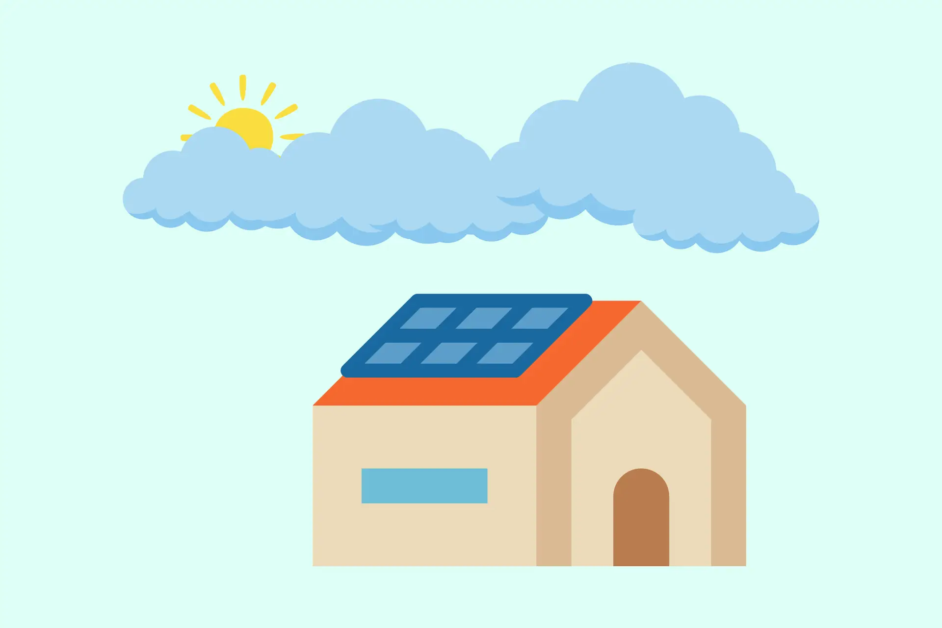Eine PV Anlage funktioniert auch bei Bewölkung